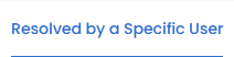 Resolved By Specific User