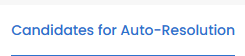 Candidates for Auto-Resolution